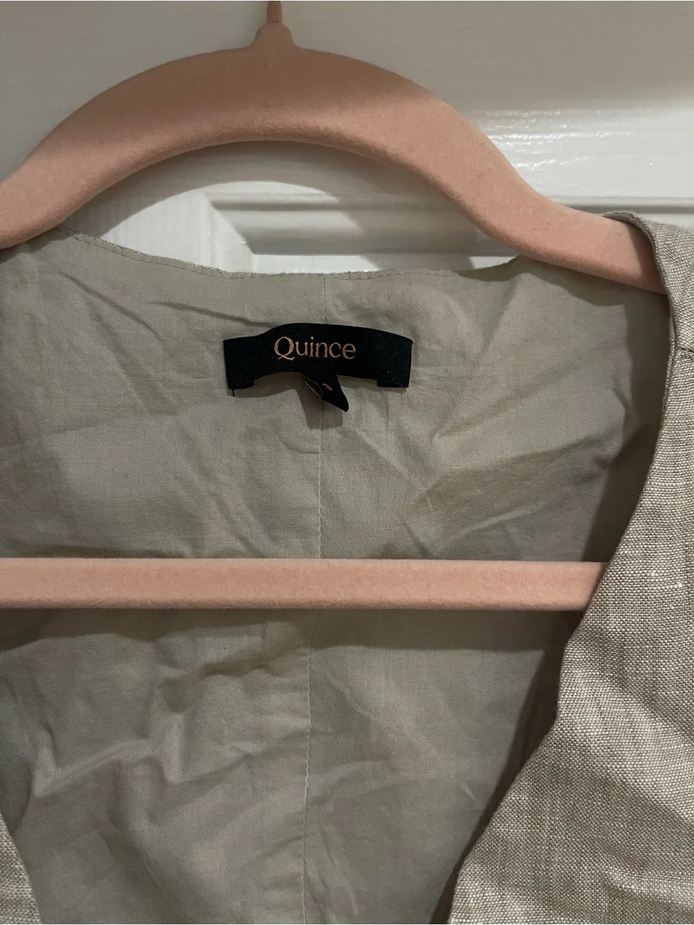 Quince Linen-Blend Button Vest